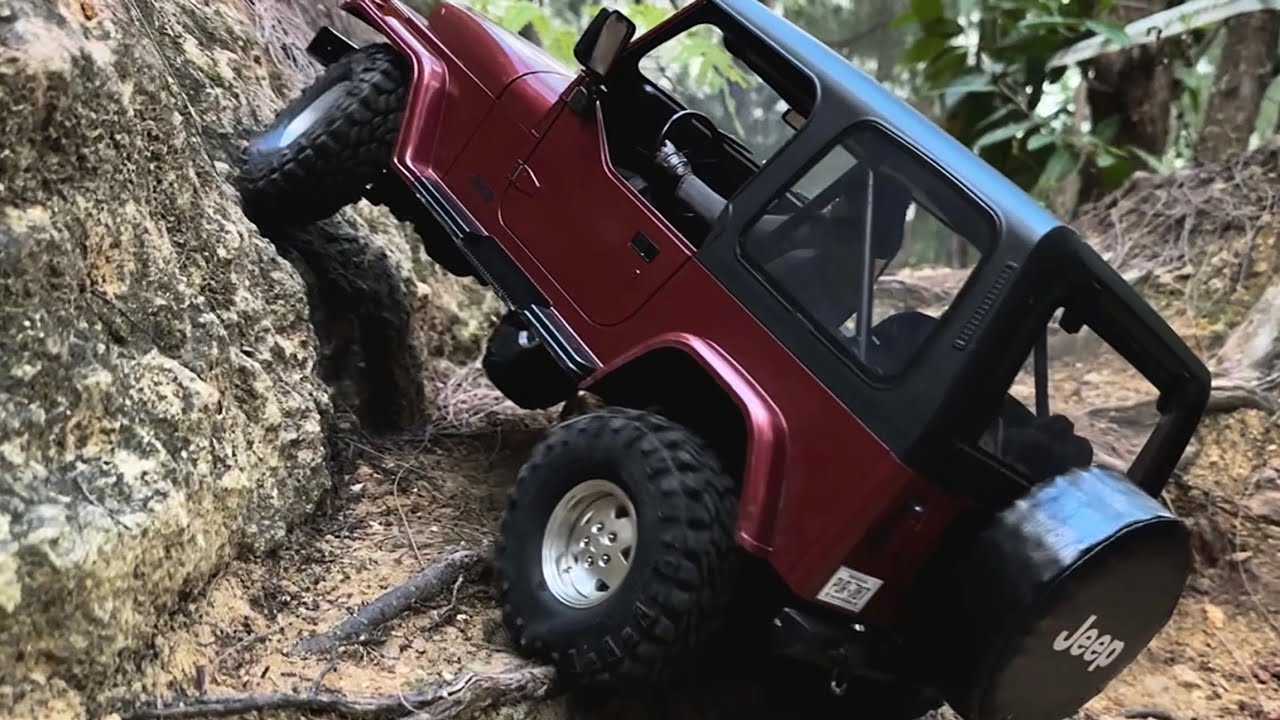 Jeep Wrangler YJ FMS Mashigan 1/10 Rc Crawler Forest Trail Adventure
