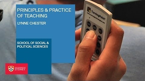 Principles & Practice of Teaching: Dr Lynne Chester