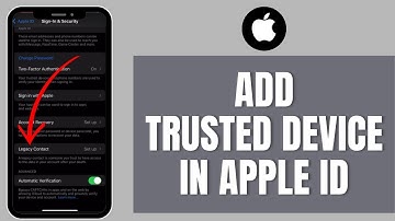 How to Add Trusted Device on Apple ID iPhone
