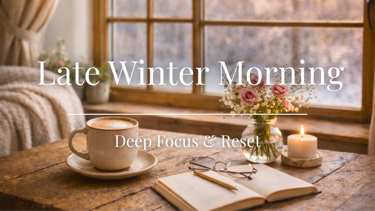 Cozy Winter Morning ☕ Late Winter Light | Relaxing Acoustic Guitar for Deep Focus & Reset