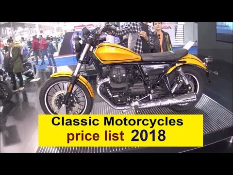 Classic Motorcycles Prices List 2018