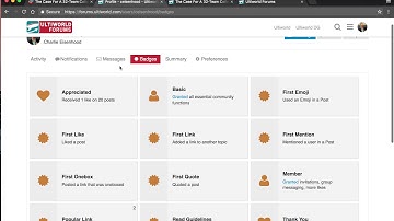 Ultiworld Forums: Settings, Badges, & Anonymous Mode