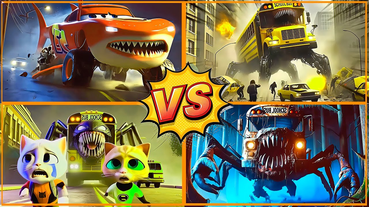 Monster School Bus Eater – Coffin Dance 🎶| Tiles Hop (Hard Mode)