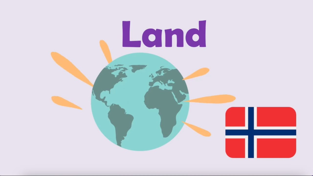 Países en noruego | Land | Learn Norwegian