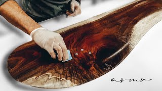 BLACK WALNUT is a timeless classic! Extraordinary ASMR wood finish by NO MORE WORDS 10,752 views 7 months ago 9 minutes, 23 seconds