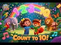 Learn to Count 1-10 with Jungle Animals! 🐘🦁 | Numbers for Kids | Fun Counting Song