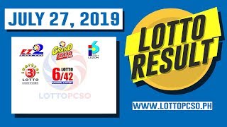 July 27 2019 lotto result deals