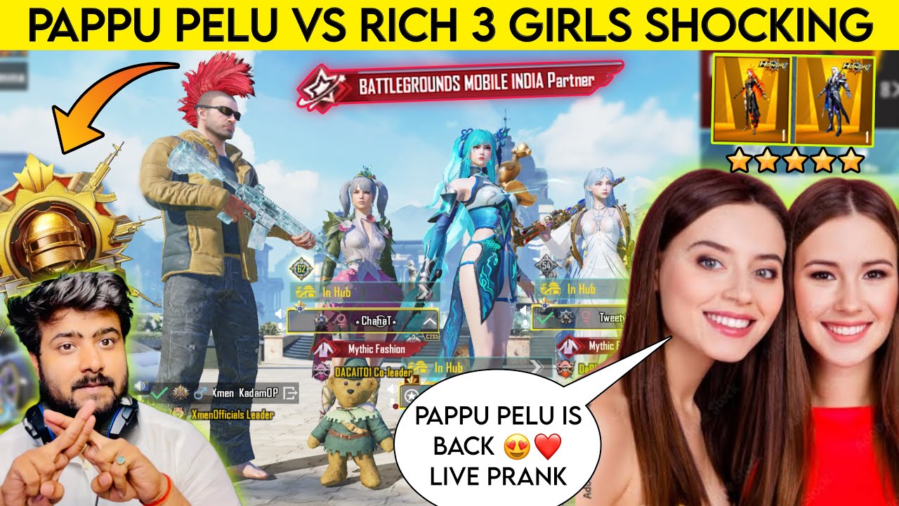PAPPU PELU VS TOXIC SQUAD TROLLING ME BATTLEGROUND MOBILE INDIA PARTNER😈SHE GOT SHOCKED😨 | 40 KILLS