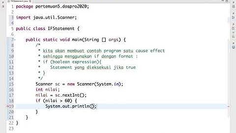 latihan IF then -Dasar Pemrograman IF UNPAS