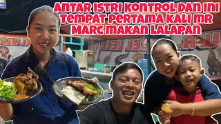 HUJAN' ANTAR ISTRI KONTROL KEBIDAN DAN DITEMPAT INI MR MARC PERTAMA KALI MAKAN LALAPAN!!