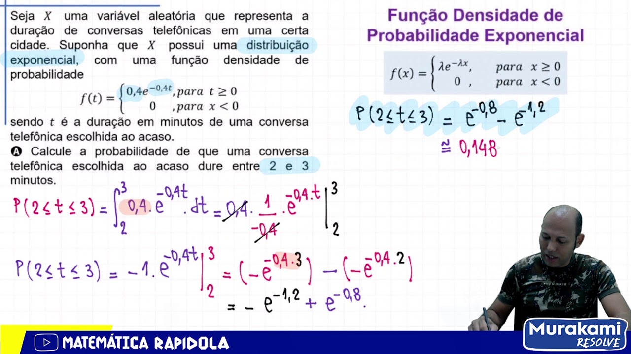 DISTRIBUIÇÃO EXPONENCIAL #02 - YouTube