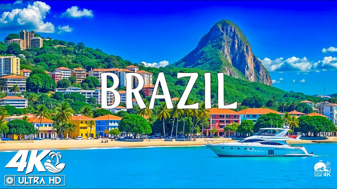 BRAZIL 4K UHD - Incredible Scenes, Vibrant Culture & Hidden Travel Gems with Relaxing Music