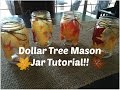 DOLLAR TREE FALL MASON JAR DIY