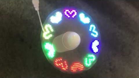 USB Message Fan With Switch Colorful