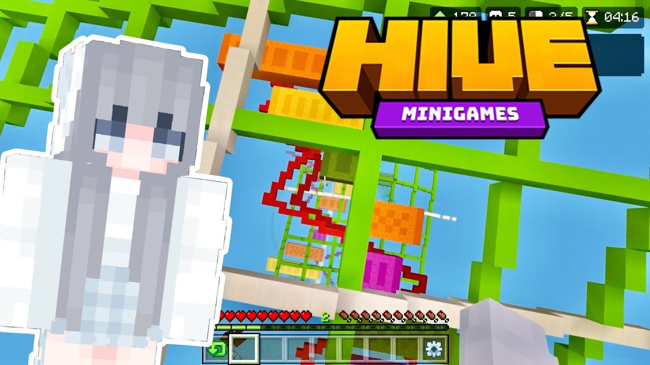 មកលោតពីលើចុះក្រោមតែមិនត្រូវឲប៉ះ​ Block ទេ​ Minecraft | The Hive