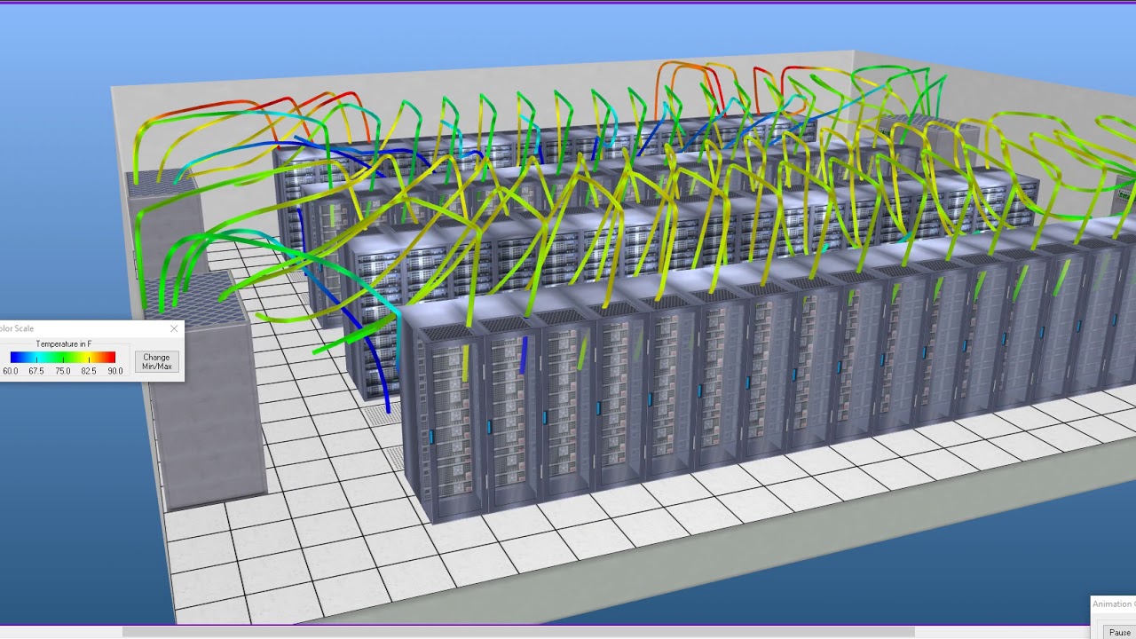 Airflow with Streamers - Small Data Center