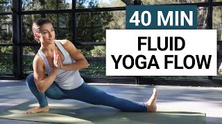 40 Min Fluid Vinyasa Yoga Flow | Full Body Intermediate  Advanced Yoga