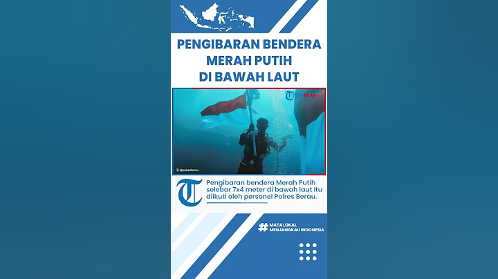 Peringati HUT Ke-77 RI, Polres Berau Maratua Gelar Pengibaran Bendera Merah Putih di Bawah Laut