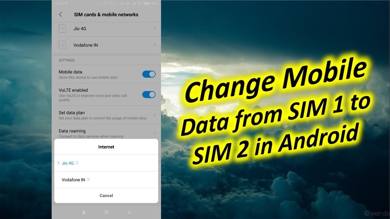 How To Change Mobile Data From SIM 1 To SIM 2 In Android YouTube How To Change Mobile Data From SIM 1 To SIM 2 In Android YouTube