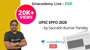 UPSC EPFO 2020 | Saurabh Kumar Pandey