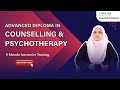 Advanced Diploma in Counselling &amp; Psychotherapy Course | Online Live Training | NCVRT Certified