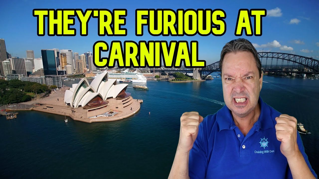 THEY'RE FURIOUS AT CARNIVAL CRUISE LINES, CRUISE NEWS