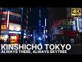 Tokyo Cityscape 4K: Lively Downtown Streets and a Sudden Skytree View at Night | Kinshicho, Tokyo