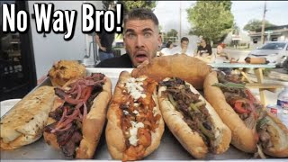 NEVER BEATEN TEXAS SIZED CHEESESTEAK CHALLENGE In Dallas Texas! Joel Hansen