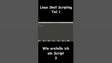 Linux Shell Script Teil1 Wie erstelle ich ein Scrip t3