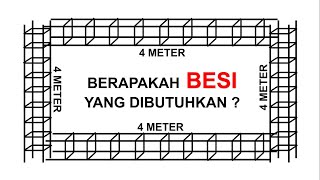How to calculate the need for building iron (4 x 4 meters) column iron and foundation iron