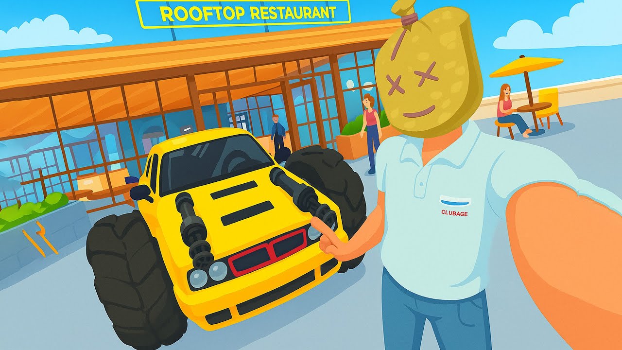 سويت سيارة مدرعة وفلشت المطعم Newton's Playground VR