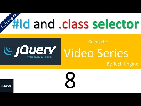 jquery tutorials series (Hindi) - 8. ID and Class selectors in jquery.
