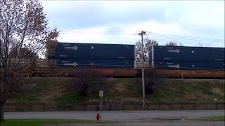CSX and UP Power on Double Stack Train