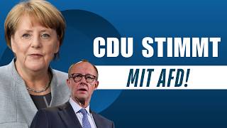 Historisch: Die Brandmauer bricht endgültig – CDU stimmt gemeinsam mit der AfD!
