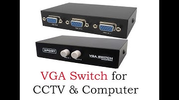 CCTV & Computer VGA Switch for Single Monitor