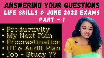 QnA (Part - 1) on June 2022 Exam || The Witty Turtle || #cmainter #cmaonlineexampreparation