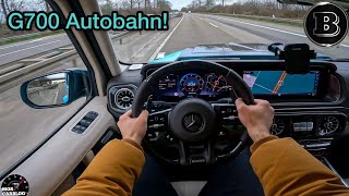 Brabus G700 on Autobahn! Crazy G Wagon POV