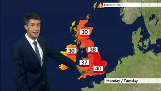 BBC Weather with Chris Fawkes : Met office has issued a rare extreme weather warning