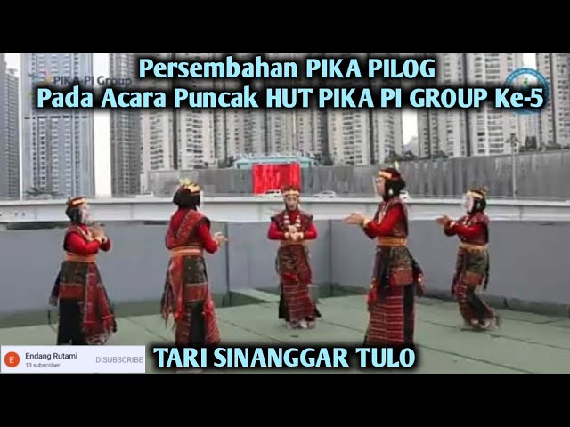 Tari SINANGGAR TULO - Persembahan PIKA PILOG pada acara puncak HUT PIKA PI Group Ke-5 tahun 2021 class=