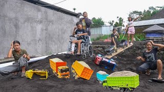 RAMA YANG LAGI SAK1T PENGEN MAIN TRUK MINI MUATAN PASIR HITAM