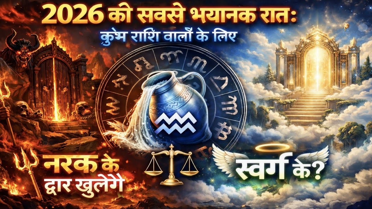 2026 की सबसे भयानक रात: कुंभ राशि वालों के लिए नरक के द्वार खुलेंगे या स्वर्ग के? | शनि देव संकेत