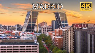 Madrid, Spain 🇪🇸 | 4K Drone Footage (With Subtitles)