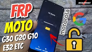 ¡ADIOS FRP! Como eliminar cuenta google motorola moto G30 G20 G10 E20 Nueva seguridad sin pc