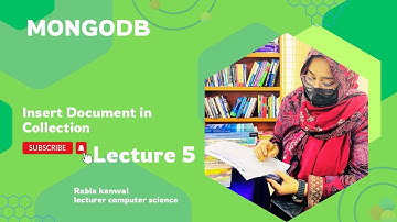 MongoDB Insert Document in Collection in Urdu / Hindi Tutorial || Dr Rabia kanwal