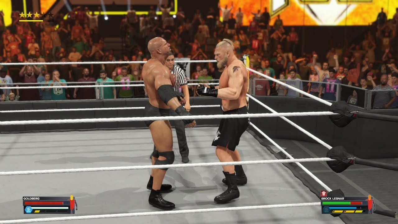 Brock Lesnar vs Goldberg WWE 2K23 full match