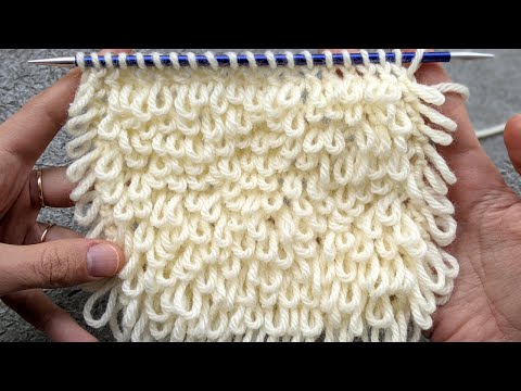 Knit Loop Stitch - YouTube