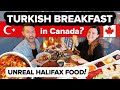 Is Turkish Breakfast better in Canada? Huge Halifax feast! 😋 Eating Turkish Food in Canada 🍽