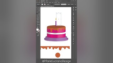 Adobe illustrator tutorial: how to design a 3D cake icon vector illustration birthday cake & candles