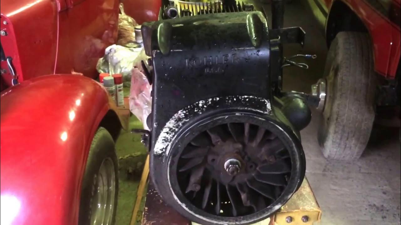 Kohler 14 hp k321 engine swap - YouTube