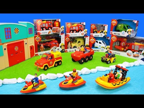 Fireman Sam Toys Unboxing for Kids: Fire Trucks, Firestation & Firefighter Playsets